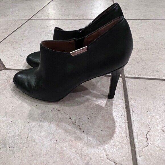Coach black ankle booties size 10 - Picture 3 of 10